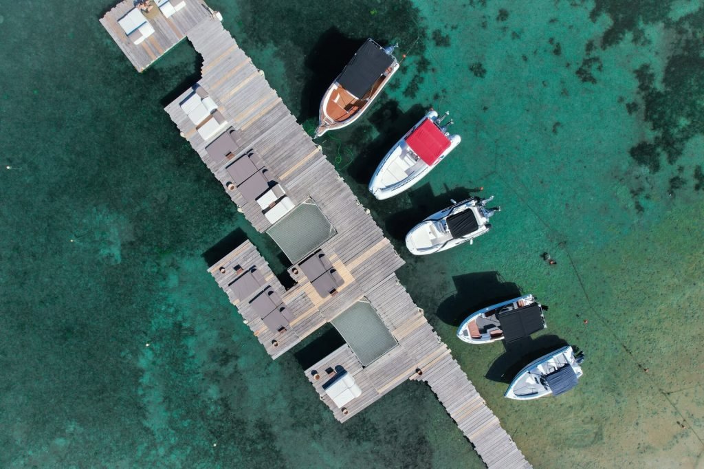 Our eco-friendly boats ready for a day of exploration.