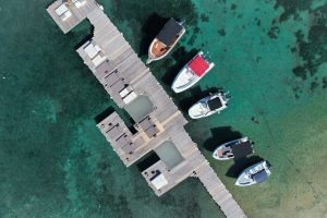 Our eco-friendly boats ready for a day of exploration.
